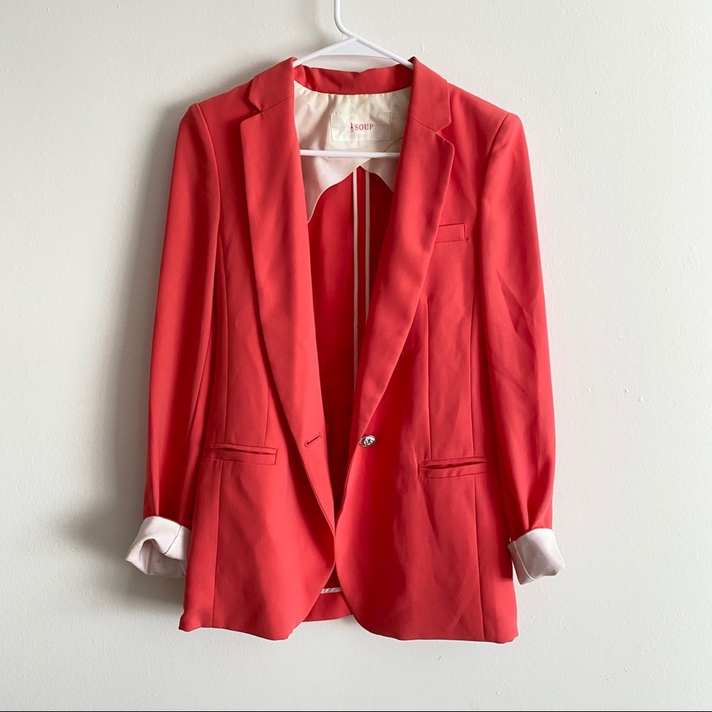 Coral blazer